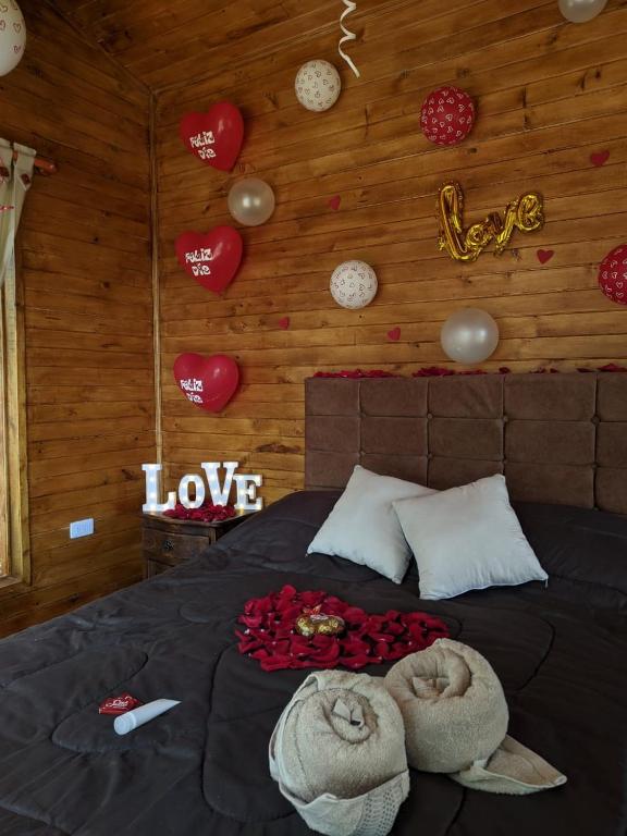Postel nebo postele na pokoji v ubytování Casa en el Árbol Guatavita
