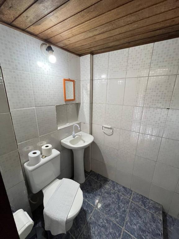 Koupelna v ubytování Bem Me Quer Casas