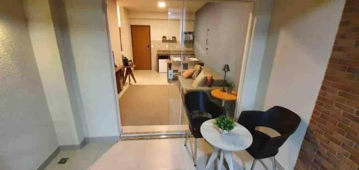 Posezení v ubytování Apart Resort Beira Mar Mutá - PS