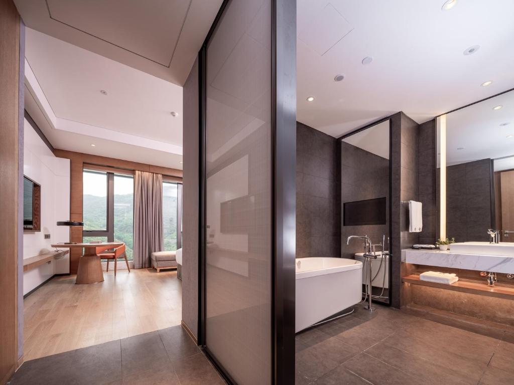 Koupelna v ubytování Genpla Hotel Shenzhen Nanshan