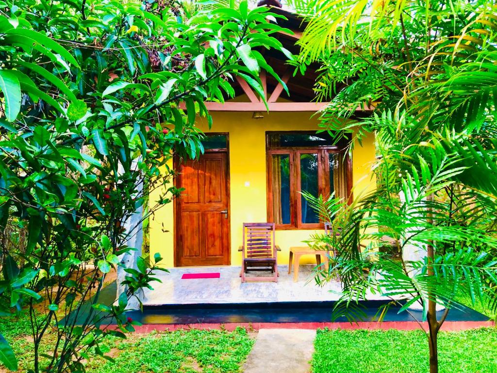 Zahrada ubytování Sungreen Cottage Sigiriya