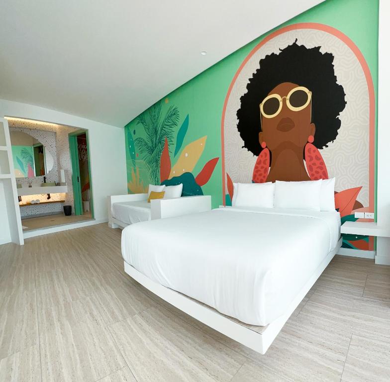 Postel nebo postele na pokoji v ubytování Hotel Nomadic Design