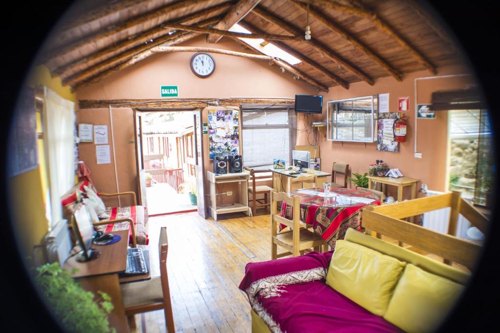 Istumisnurk majutusasutuses Samay Wasi Hostel I