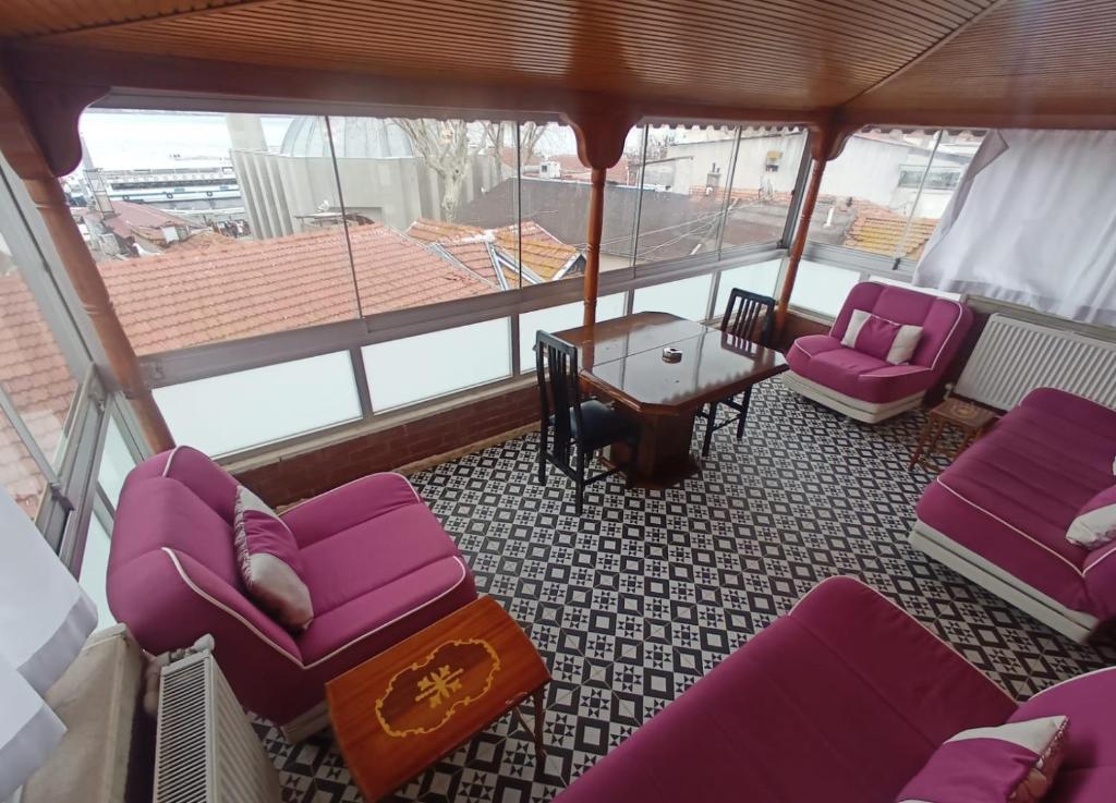 Posezení v ubytování Buyukada Cinar Hotel