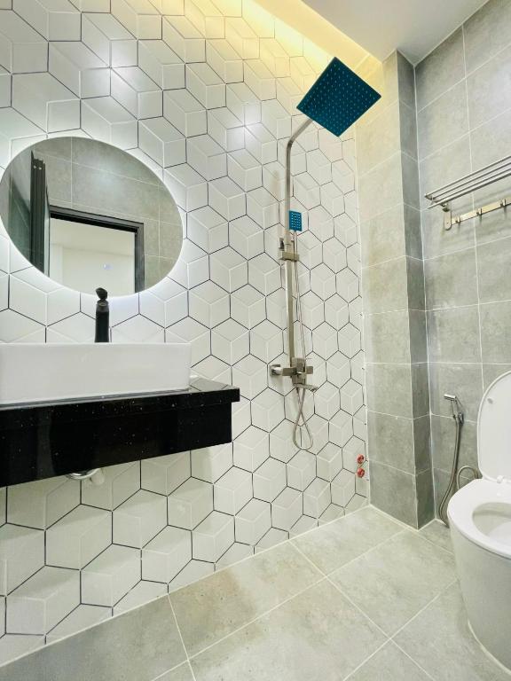 Koupelna v ubytování Thái Vân Home