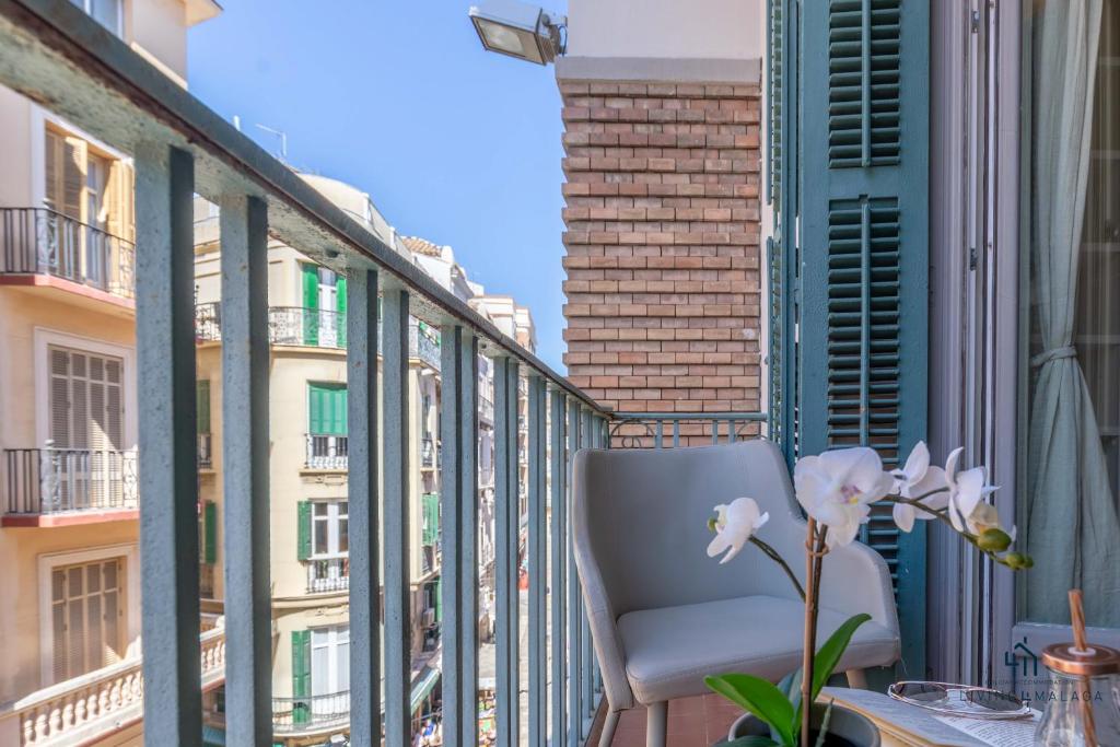 Balkón alebo terasa v ubytovaní Living4Malaga Majestic Granada Street