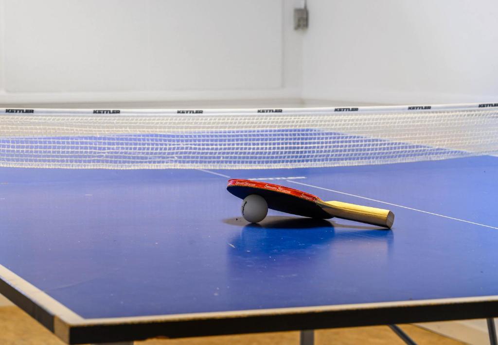 Stolní tenis v ubytování Hotel Menstrup Kro nebo okolí