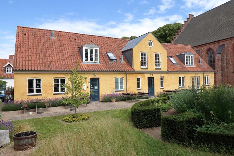Zahrada ubytování PilgrimsHuset Maribo