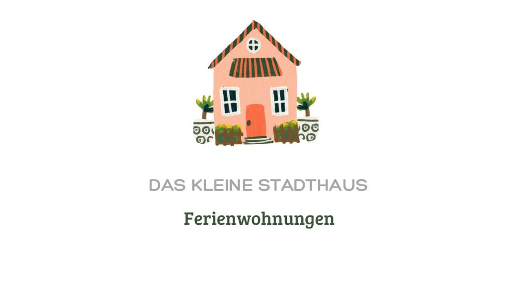 een vectorobligatie van een huis met de woorden das kinene stabelines bij Das kleine Stadthaus in Bernkastel-Kues