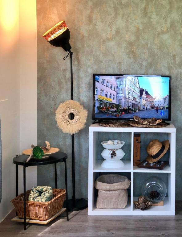 TV a/nebo společenská místnost v ubytování Xilloi Playa