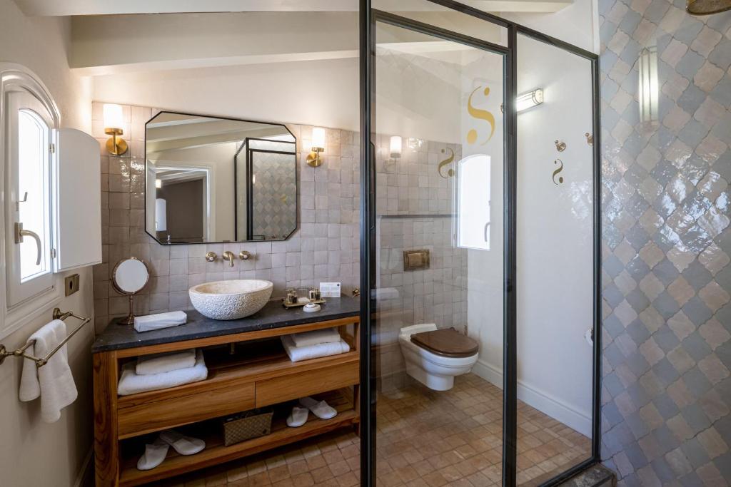Koupelna v ubytování Hotel Boutique Can Sastre