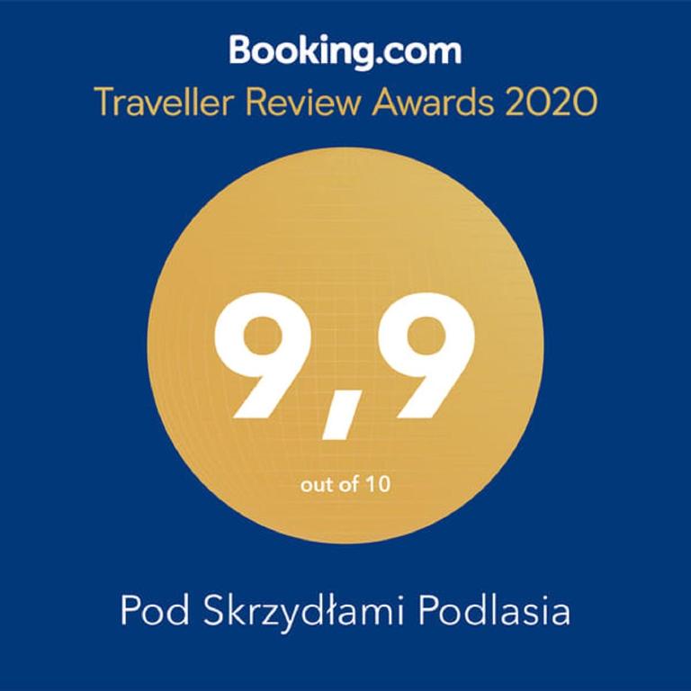 Certifikát, hodnocení, plakát nebo jiný dokument vystavený v ubytování Pod Skrzydłami Podlasia