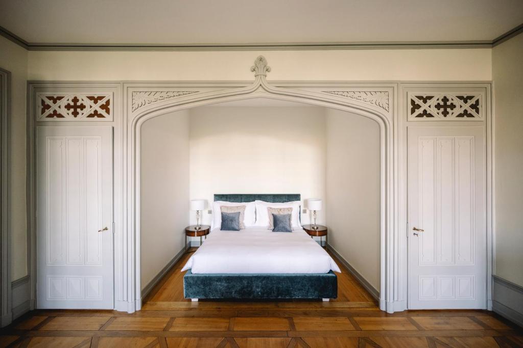 Postel nebo postele na pokoji v ubytování Château de l'Aile- Boutique Suites