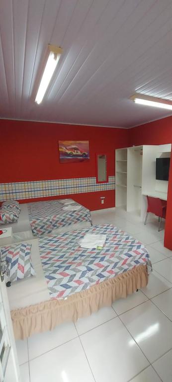 Postel nebo postele na pokoji v ubytování Hotel Colors Manaus