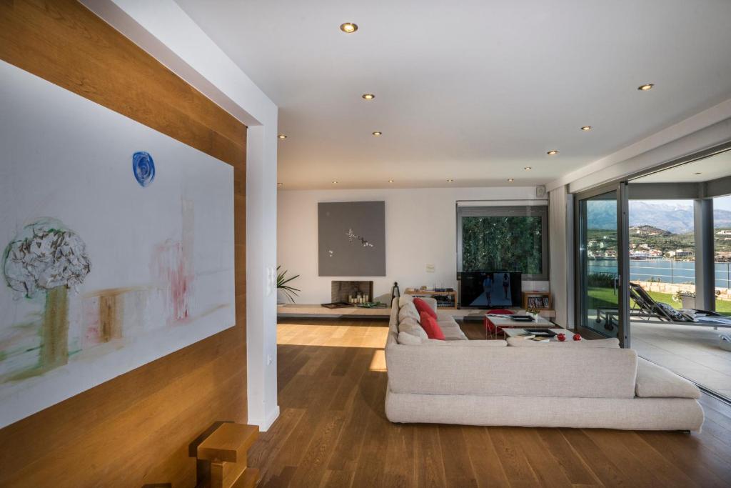 Posezení v ubytování SK Place Luxury Seafront Villas Chania