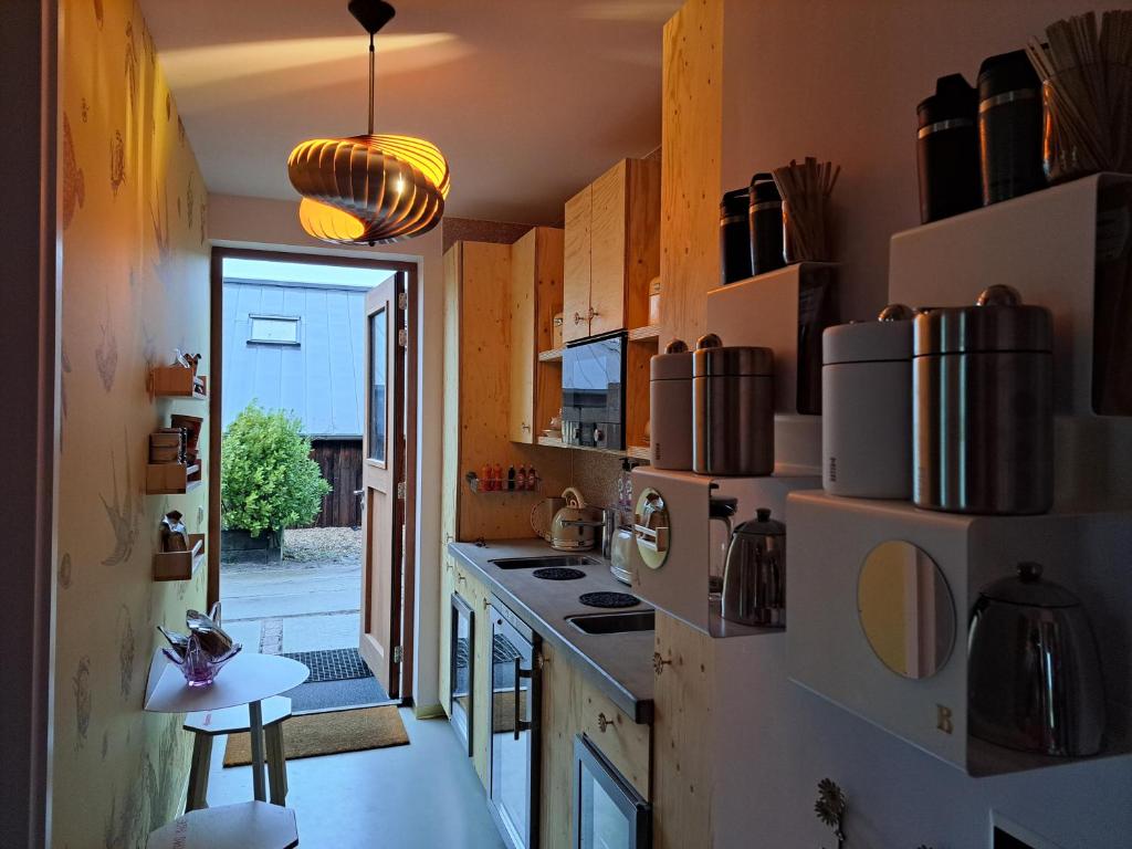 Kuchyň nebo kuchyňský kout v ubytování Silver Garden
