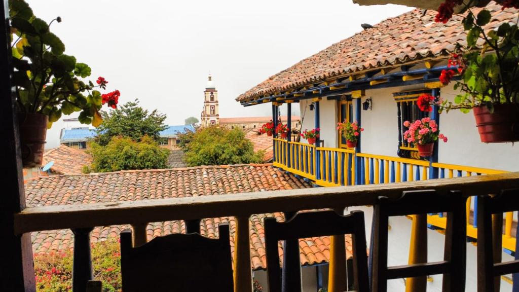 Balkón nebo terasa v ubytování Hotel Museo la Posada del Molino