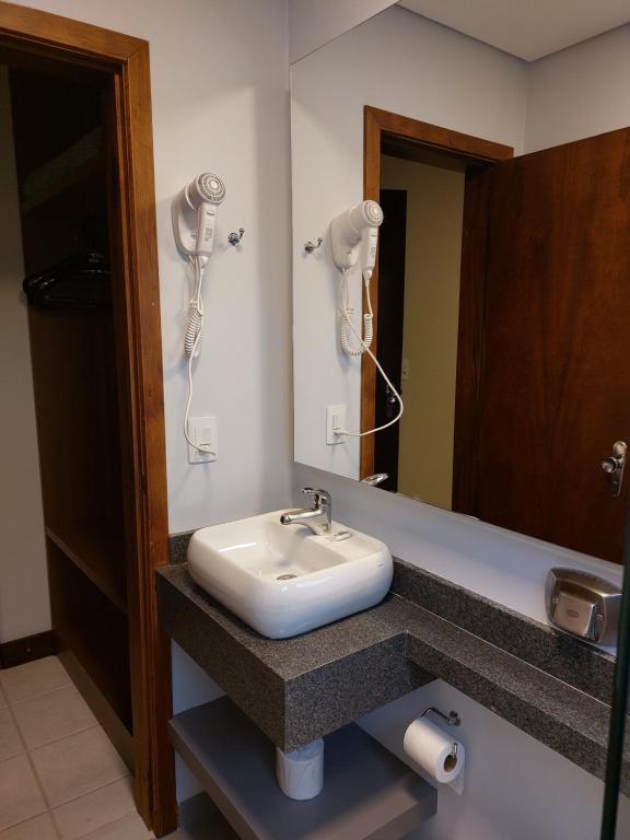 Koupelna v ubytování Príncipe Hotel
