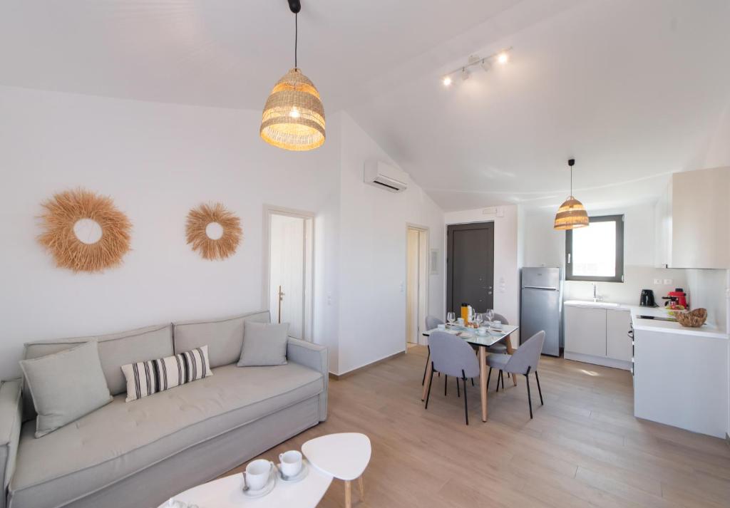 Posezení v ubytování SunilioS Apartments Lefkada