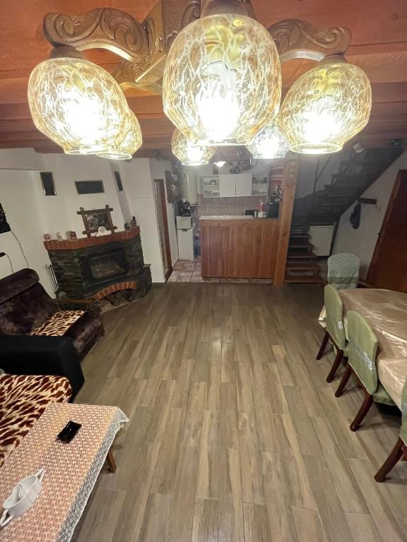 Posezení v ubytování Cabana Huta Sinteu