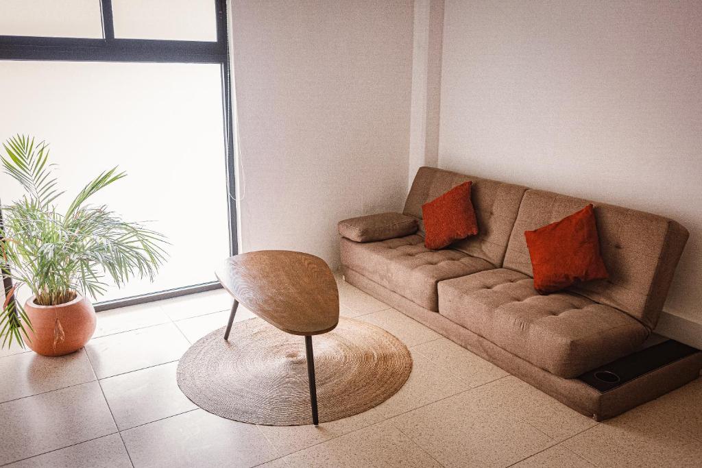Posezení v ubytování Nomads Hotel & Rooftop Pool Cancun