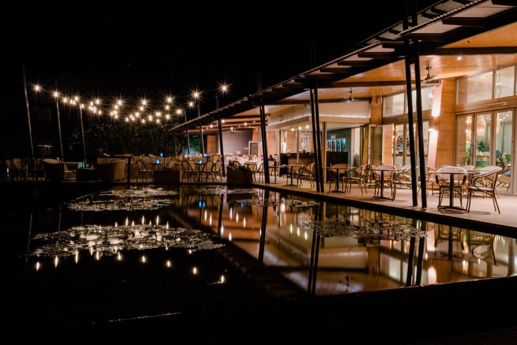 Restaurace v ubytování Mantarays Ningaloo Beach Resort