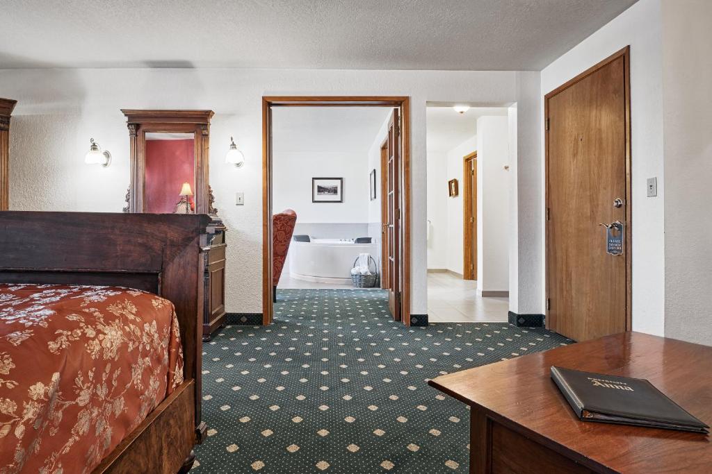 Postel nebo postele na pokoji v ubytování Hotel Pension Anna