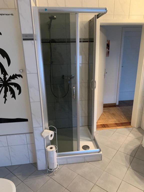 Koupelna v ubytování Mainpark Apartment 4 Schlafzimmer bis zu 10 Personen direkt über AschaffApartment bei Aschaffenburg