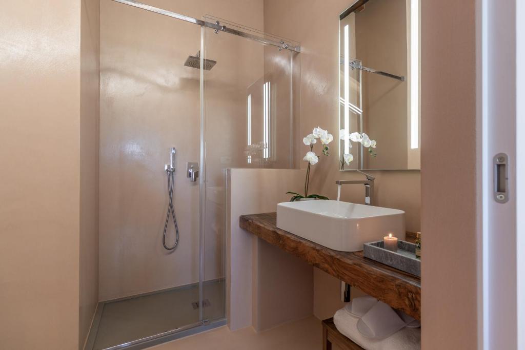 A bathroom at Casale Mignola