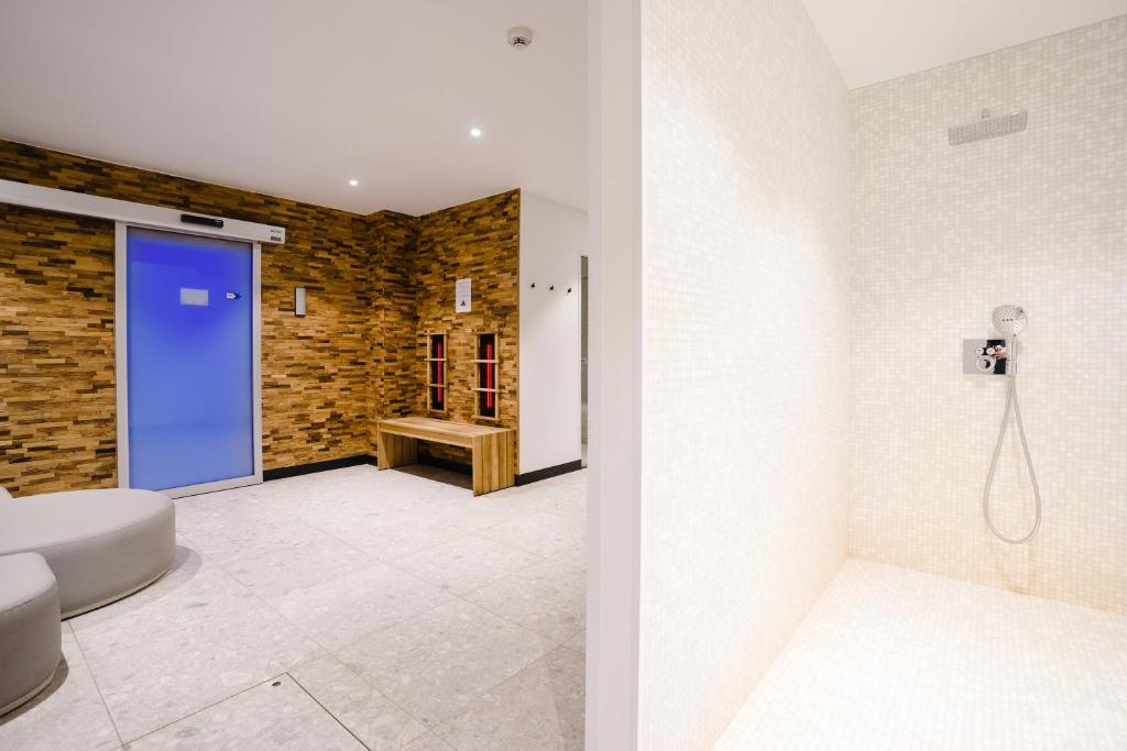 Koupelna v ubytování Hotel Europe