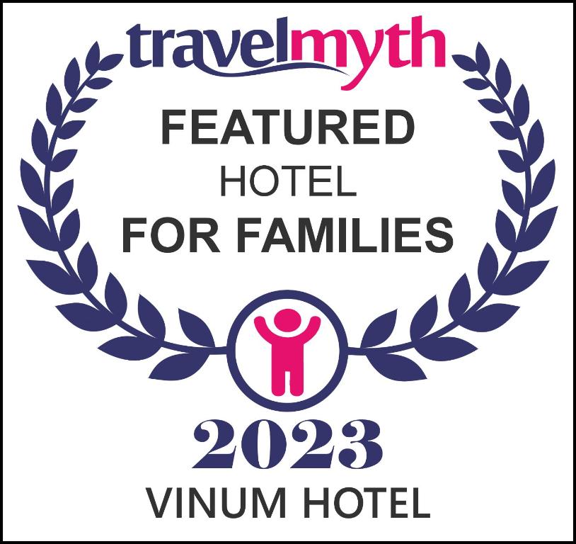 Certifikát, hodnocení, plakát nebo jiný dokument vystavený v ubytování Vinum Hotel
