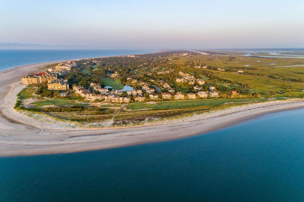 an aerial view of a resort on the beach at Wild Dunes Resort - Sweetgrass Inn and Boardwalk Inn in Isle of Palms