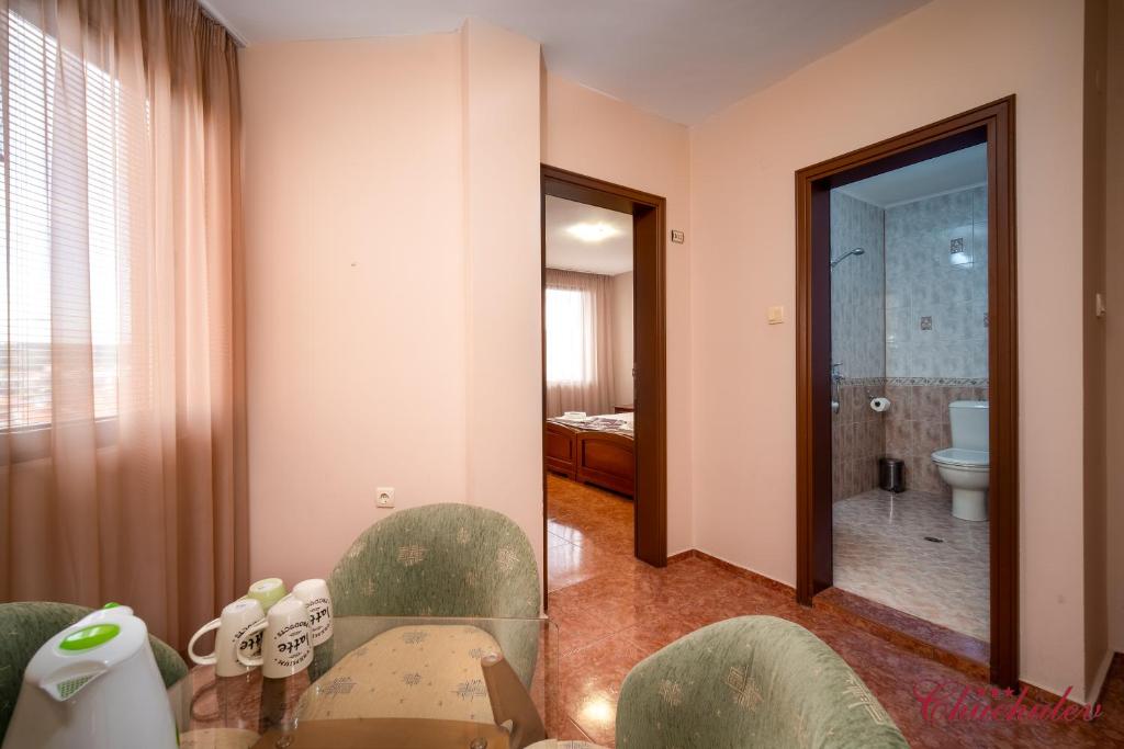 Koupelna v ubytování Hotel Chuchulev