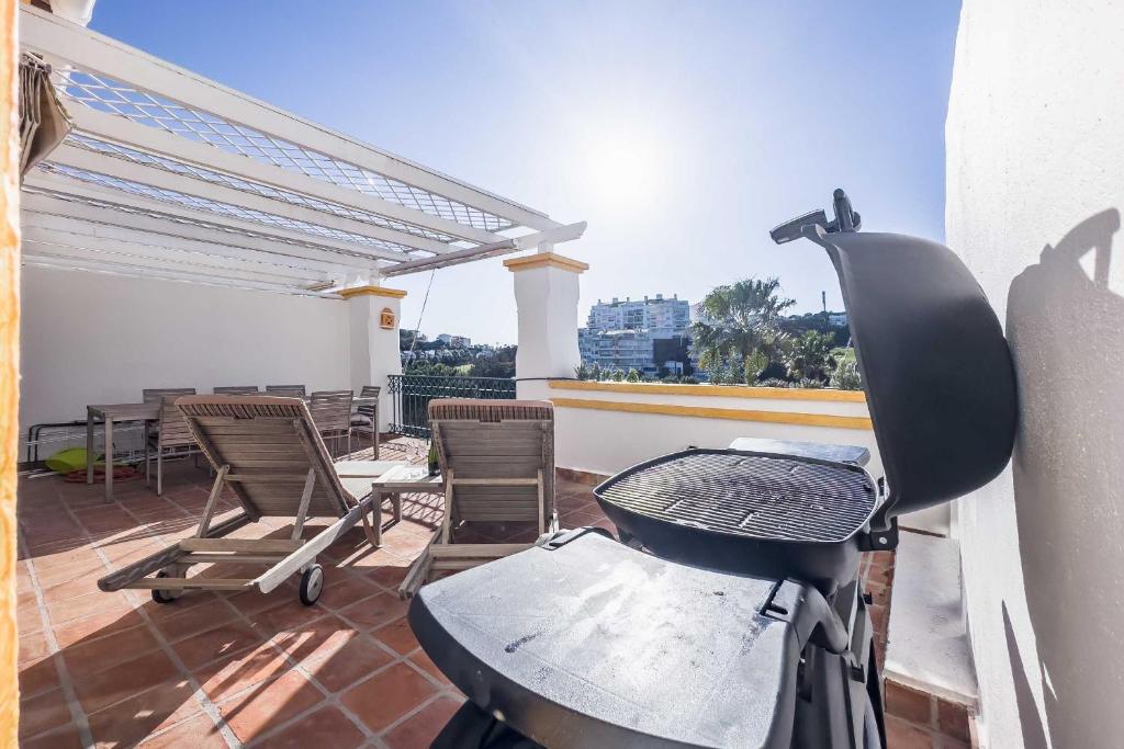 Balkon lub taras w obiekcie 92-Apartment With Fantastic Views, Miraflores, Mijas