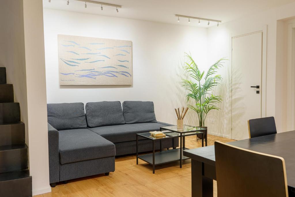 Część wypoczynkowa w obiekcie Parlamento Apartment - Esclusivo 120mq centro storico Palermo