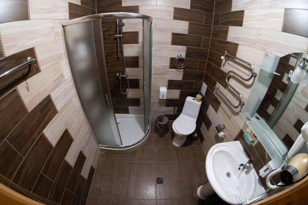 Koupelna v ubytování SPA Villa Jasmin