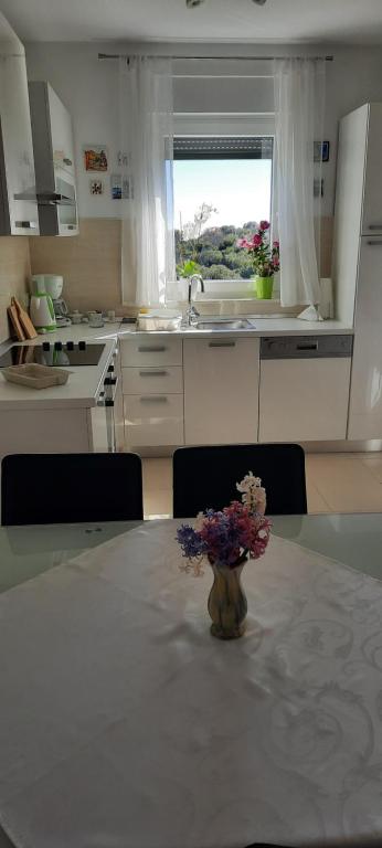 Kuchyň nebo kuchyňský kout v ubytování Apartment Nena