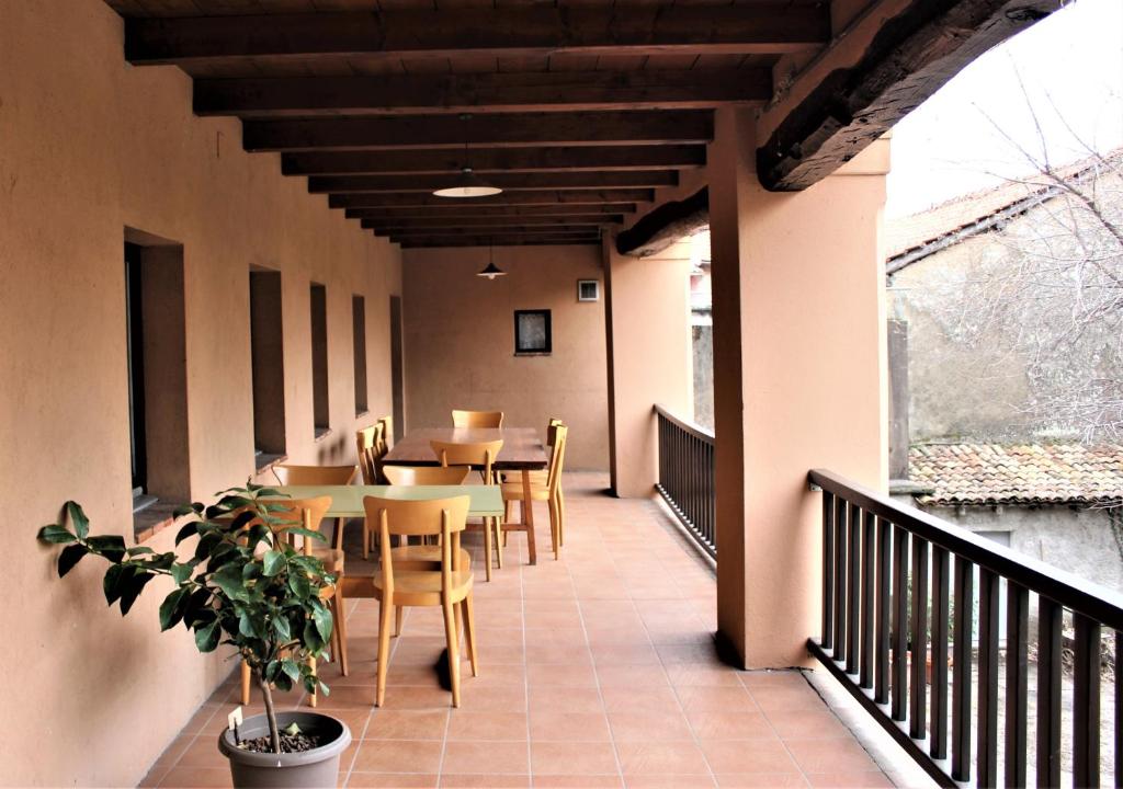 Balkón nebo terasa v ubytování Osteria con alloggio Ul Furmighin
