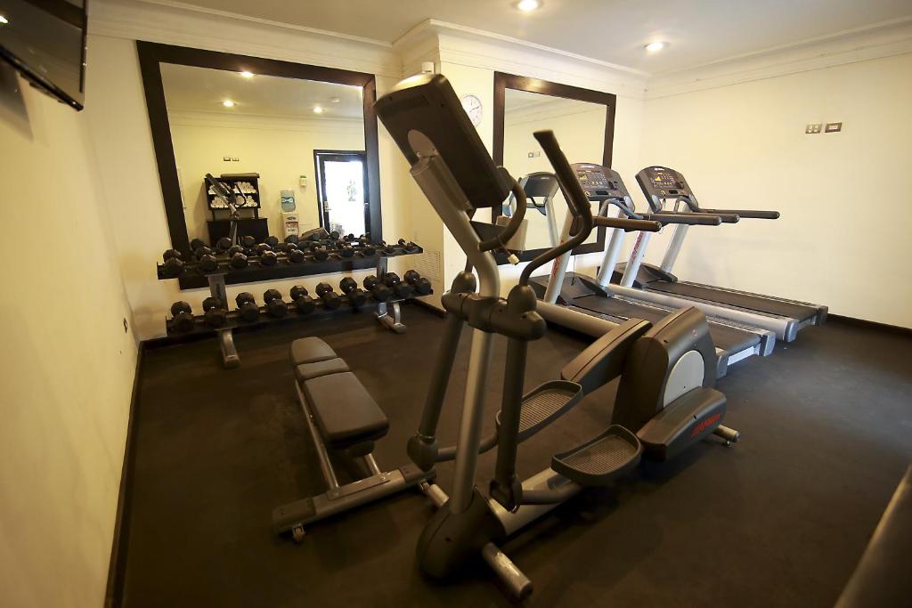Fitness centrum a/nebo fitness zařízení v ubytování Wyndham Merida