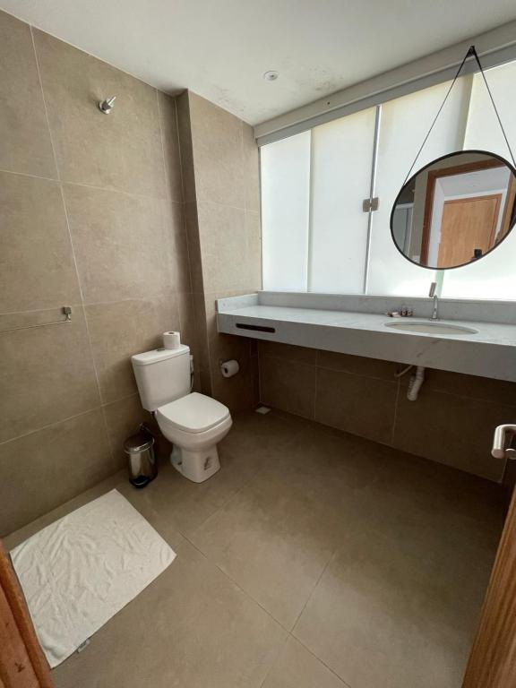 Koupelna v ubytování Orlanova Hotel