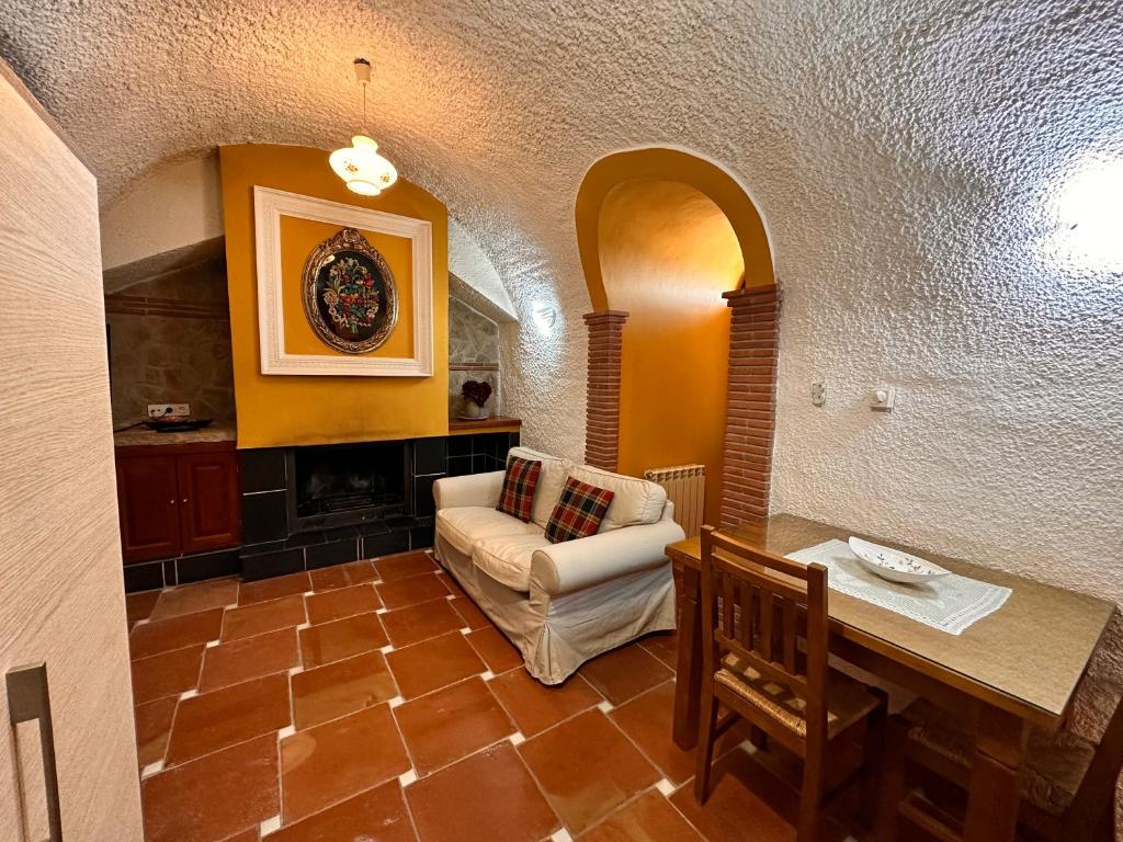 Zona de estar de Cuevas La Granja