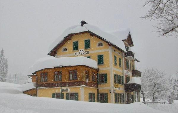 Albergo Piani di Luzza v zimě