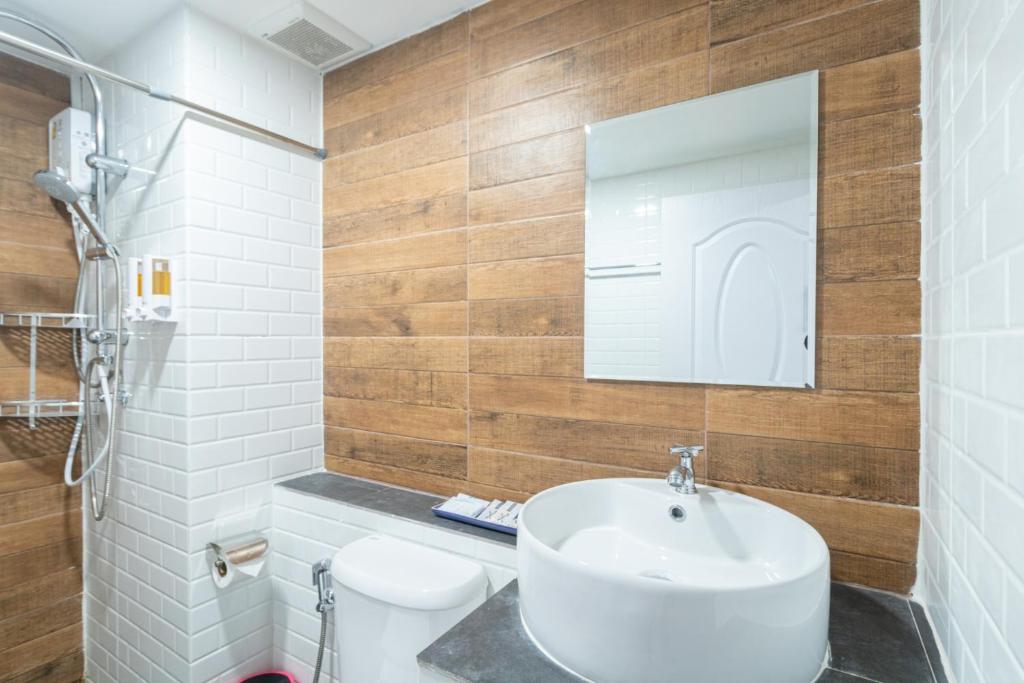 Koupelna v ubytování Peacock De Pai Hotel