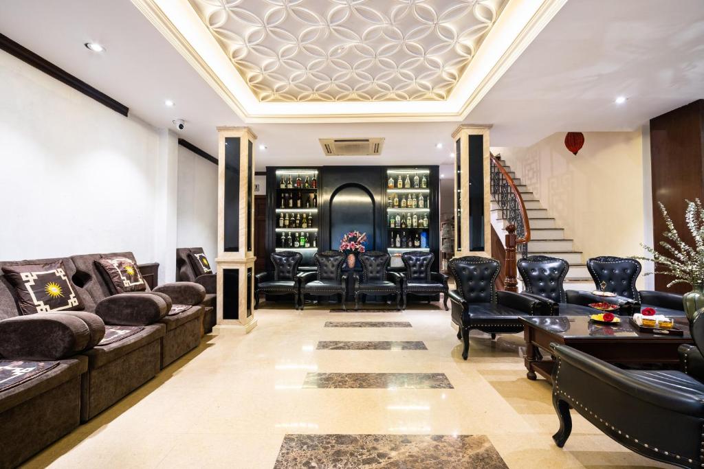 Posezení v ubytování Hanoi Memory Premier Hotel & Spa
