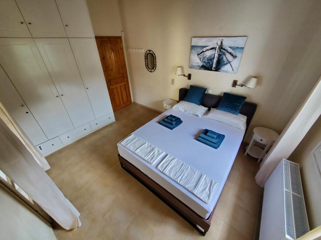 Postel nebo postele na pokoji v ubytování Villa Stefania
