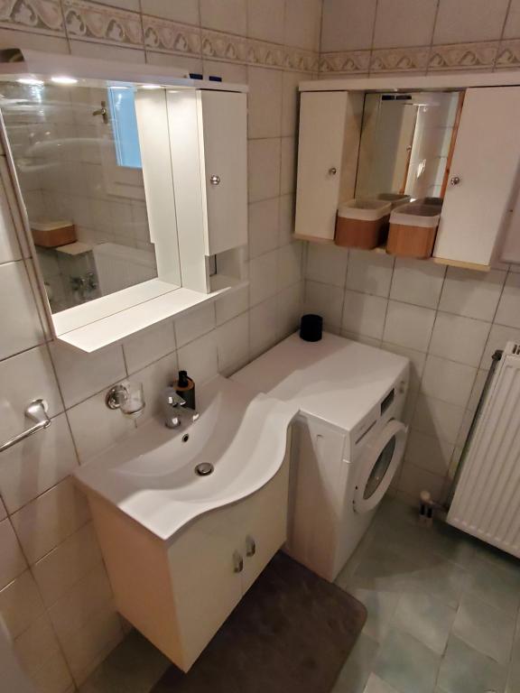 Koupelna v ubytování Villa Stefania
