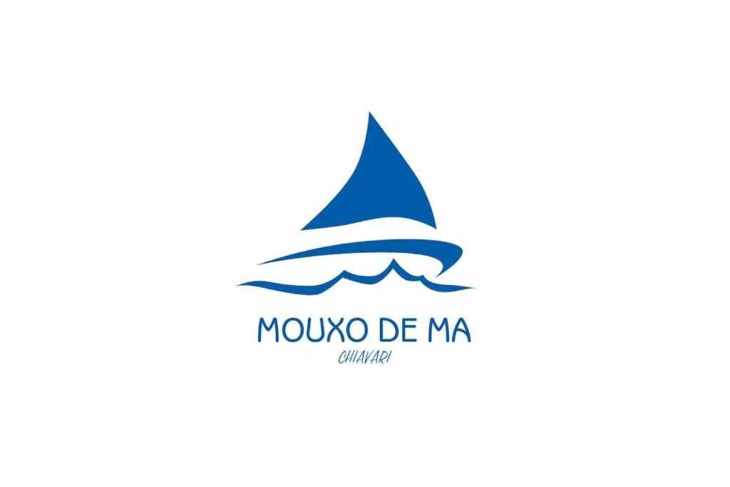 基亞瓦里的住宿－Mouxo de Ma in passeggiata mare a Chiavari，水面上帆船的标志