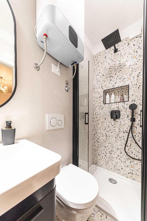 Koupelna v ubytování Rooms Tomic