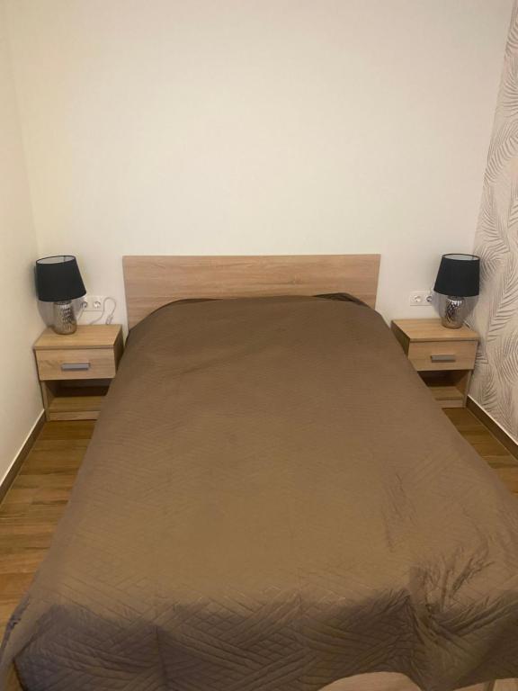 Postel nebo postele na pokoji v ubytování Beugró Lak