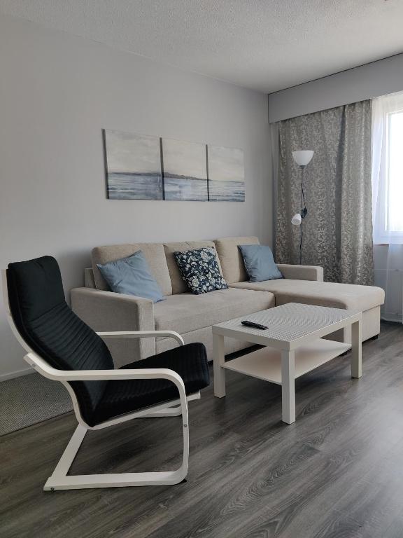 Posezení v ubytování Sweet family apartments Hamina